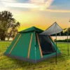 FURNIinspire Camping Tents Outdoor Tent Pop-Up Waterproof Camping Tent, Family Tents For Camping With Nets Windows, Green, 84.65"*84.65"*53.54" -Outdoor Kitchen & Living GUEST f048d46f 5afe 47f9 b7a3 3aadd4c73c47