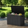 FURNIinspire Deck Boxes 45 Gallon Deck Box, Waterproof Storage Bin For Outdoor And Indoor, Storage Deck Box, All Weather Use, Black, 17“*31”*22“ -Outdoor Kitchen & Living GUEST f19008ac 7c62 457a 8f1e 8ef3b86473ac