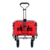 FURNIinspire Outdoor Serving Carts Collapsible Folding Wagon 300L Collapsible Wagon With Tailgate All-Terrain Wheels, Red, 35.43"*21.85"*39.17" -Outdoor Kitchen & Living GUEST f4244666 e043 49fb 9219 55e5d533e26e