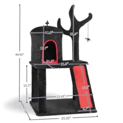 FURNIinspire Pet Tower Halloween Cat Tree Cute Cat Tower With Condo, Scratching Post, Indoor Pet Furniture Kitten Gift, Black, 25.35"*21.45"*40.95" 8 FURNIinspire Pet Tower Halloween Cat Tree Cute Cat Tower With Condo, Scratching Post, Indoor Pet Furniture Kitten Gift, Black, 25.35"*21.45"*40.95" -Outdoor Kitchen & Living GUEST f441d802 4d84 4f49 8a2b 2e3d53c55686
