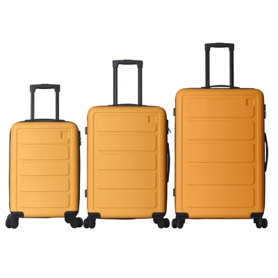 FURNIinspire Bag And Luggage Sets Hard Shell 3 Piece Suitcase Set, Travel Luggage Business Suitcases With Wheels, Yellow, 19.88"*10.63"*29.92" 7 FURNIinspire Bag And Luggage Sets Hard Shell 3 Piece Suitcase Set, Travel Luggage Business Suitcases With Wheels, Yellow, 19.88"*10.63"*29.92" - Image 5