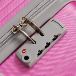 FURNIinspire Bag And Luggage Sets Travel Luggage Set Suitcase Set, 3 Piece Hard Shell Suitcases, Lightweight Suitcase, Pink, 11.4"*20.1"*29.1" -Outdoor Kitchen & Living GUEST f525982d 881a 4f57 b0cf 72d72d40121f