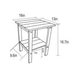FURNIinspire Patio Seating Sets Folding Adirondack Chairs With Side Table, 3-Piece Rocking Chairs Set With Wood Texture, Black, 30“*28”*35“ -Outdoor Kitchen & Living GUEST f93e5aaf f342 4a14 9182 50e898d88d4a