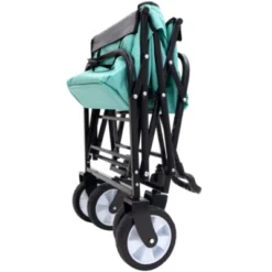 FURNIinspire Outdoor Serving Carts Fish 250L Collapsible Wagon Beach Wagon With Big Wheels For Camping, Sports, Blue, 25.98"*17.32"*37.4" -Outdoor Kitchen & Living GUEST fa1a5655 a1bc 47c1 9ece 23f0e181e74b