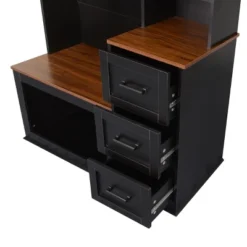 FURNIinspire Hall Trees Clothes Rack Hat Organizer Coat Rack Entryway Bench With 3 Shelves, Drawers, 3 Hooks For Hallway, Black, 16.5"*40.2"*71.3" 9 FURNIinspire Hall Trees Clothes Rack Hat Organizer Coat Rack Entryway Bench With 3 Shelves, Drawers, 3 Hooks For Hallway, Black, 16.5"*40.2"*71.3" -Outdoor Kitchen & Living GUEST fb294ca4 ae4d 448a b56c b901092a2b75