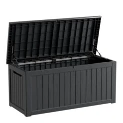 FURNIinspire Deck Boxes, Outdoor Storage Box With Waterproof Function For Gardening Tools, Pool Supplies, Patio Furniture, Black, 57.87"*32.24"*33.66" 11 FURNIinspire Deck Boxes, Outdoor Storage Box With Waterproof Function For Gardening Tools, Pool Supplies, Patio Furniture, Black, 57.87"*32.24"*33.66" -Outdoor Kitchen & Living GUEST fbdba994 a6fa 400f 938c 9ed28577044e