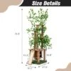 FURNIinspire Pet Tower Cat Tree With Artificial Leaves, Cat Condo And Scratching Post, Modern Cat Furniture, Brown, 19.30"*27.20"*76.80" -Outdoor Kitchen & Living GUEST fbf6b5f8 11e8 4823 9551 5fc3a5f48700