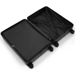 FURNIinspire Bag And Luggage Sets Travel Luggage Set Suitcase Set, 3 Piece Hard Shell Suitcases, Lightweight Suitcase, Black, 11.4"*20.1"*29.1" -Outdoor Kitchen & Living GUEST fe241f6a 2d60 462b a31e 23ce23ac99ed